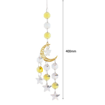 Kristalni vjetreni ukrasi, metalna kugla za sunce, kristalni viseći metalni ukras, privjesak, obrt za vrtni prozor