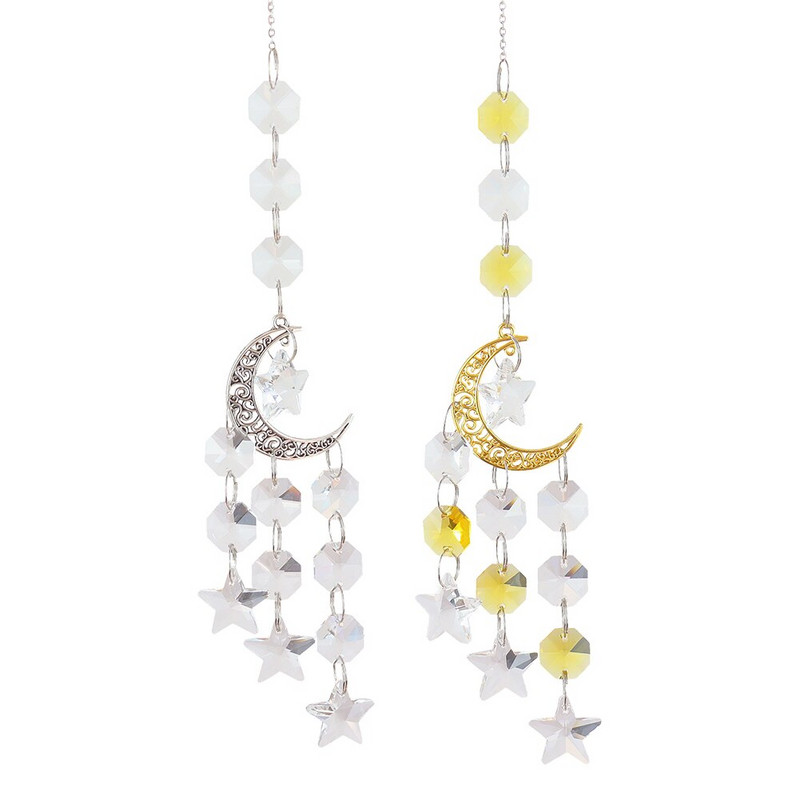 Kristalni vjetreni ukrasi, metalna kugla za sunce, kristalni viseći metalni ukras, privjesak, obrt za vrtni prozor