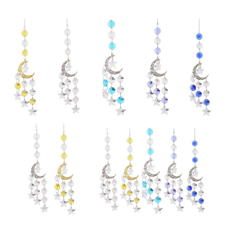 Kristalni vjetreni ukrasi, metalna kugla za sunce, kristalni viseći metalni ukras, privjesak, obrt za vrtni prozor