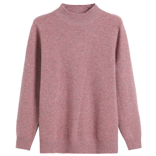 Καθαρό γυναικείο πουλόβερ - με ψηλό γιακά