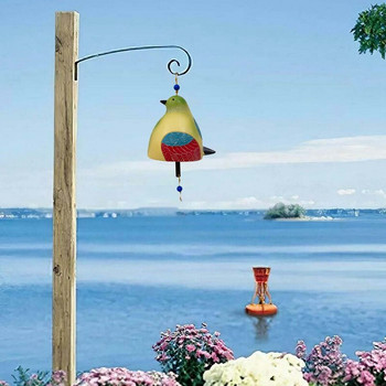 Bird Song Bell Διακόσμηση κήπου Creative Wind Chime μενταγιόν Ζώο διακόσμηση Αυλή Καλλιτεχνική ζωγραφισμένη ρητίνη Bird Wind Chimes