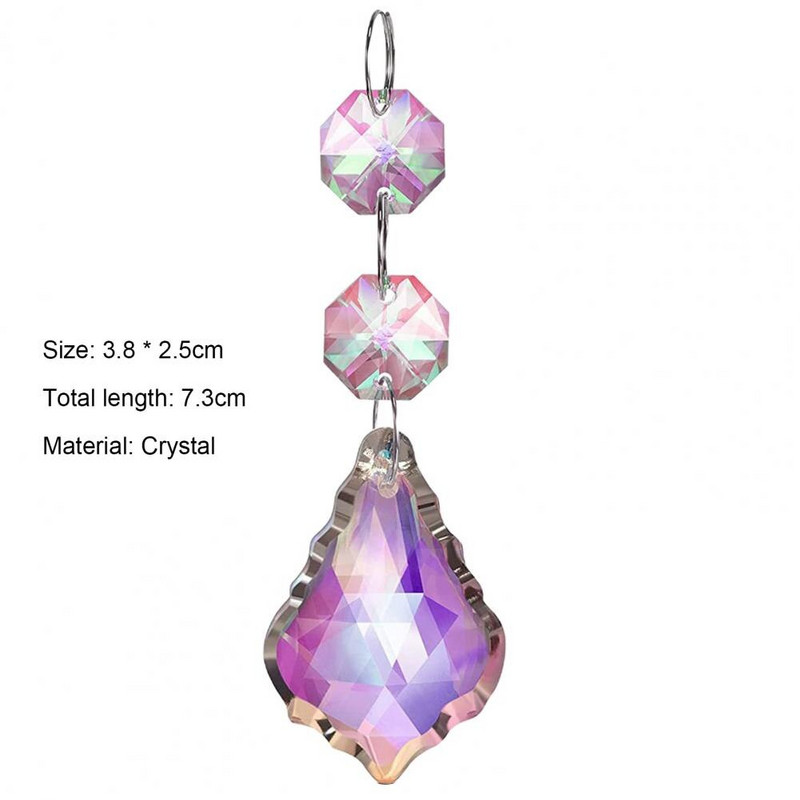 20db/szett Lámpa medál Fényes Exquisite Faux Crystal Tear Drop Suncatcher Clear csillár medál szobadekorációhoz