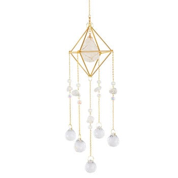 Diamond Windchimes Crystal Prism Πολύχρωμο Wind Chime Περιστρεφόμενο για Παράθυρο Αυτοκινήτου Διάδρομος Gallery Διακόσμηση τάξης