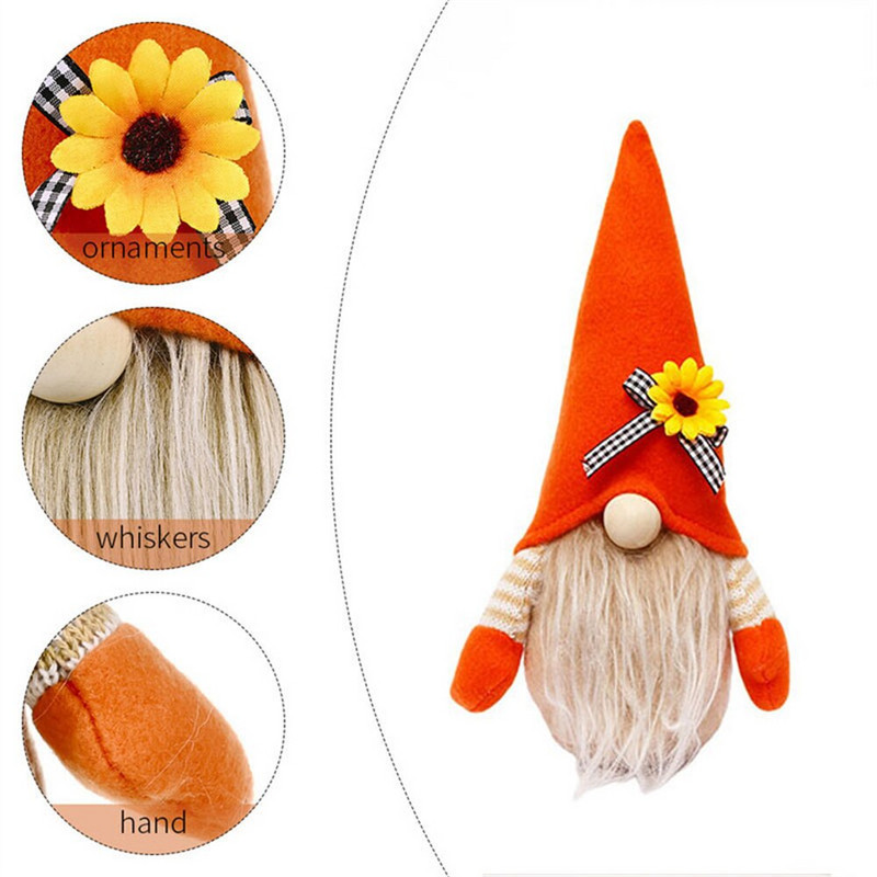 Gnómok dekoráció Hálaadás Halloween Ajándékok Arctalan babák Díszítés Törpe Svédország Ősz kézzel készített családi hálószoba