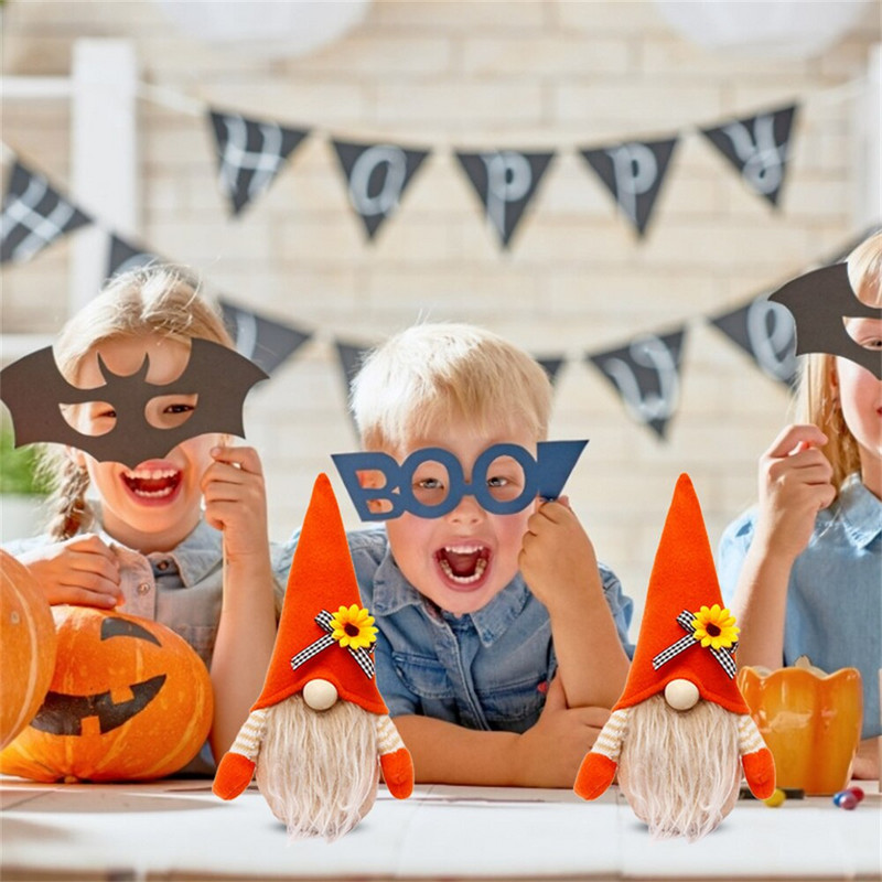 Gnómok dekoráció Hálaadás Halloween Ajándékok Arctalan babák Díszítés Törpe Svédország Ősz kézzel készített családi hálószoba