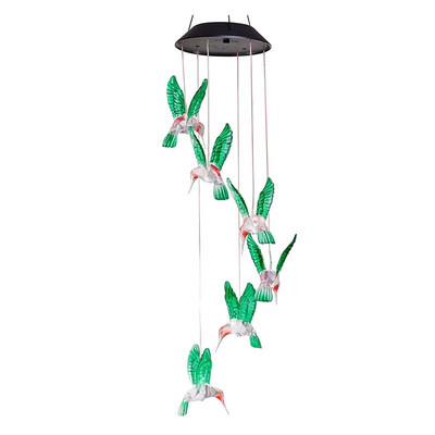 LED Solar Hummingbird Wind Chimes Ημέρα της μητέρας Γενέθλια Γυναίκες Γιαγιά Καλύτερα δώρα Εσωτερική Εξωτερική διακόσμηση Διακοσμήσεις αυλής