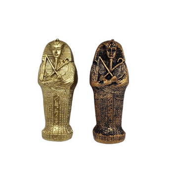 Μούμια του αρχαίου βασιλιά της Αιγύπτου Φαραώ Μούμια Μινιατούρα Μοντέλο Πυραμίδα Μαγικό Εργαλείο Ρητίνη Στολίδια Χειροτεχνία διακόσμησης σπιτιού