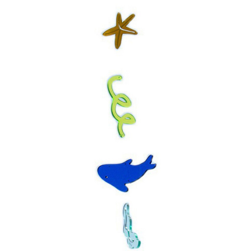 Akrilo gabalas vėjo varpelis Spalvingas mielas pakabukas šiaurietiškas geometrinis kabantis dekoras lauko langams sodo dropship namų dekoravimui