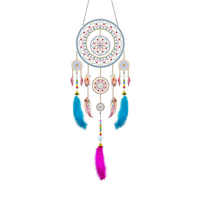Χειροποίητο Diamond Mosaic Dream Catcher DIY Μοναδικό κρεμαστό κρεμαστό τοίχου Wind Chimes Art Craft Διακόσμηση κήπου σπιτιού