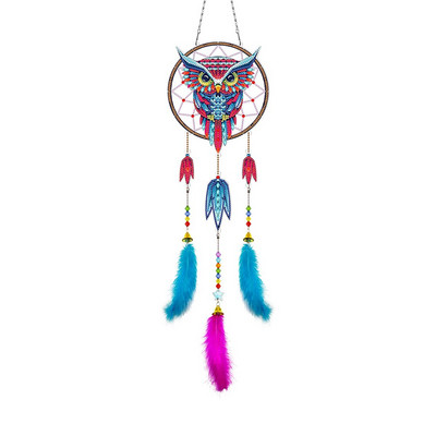 Χειροποίητο Diamond Mosaic Dream Catcher DIY Μοναδικό κρεμαστό κρεμαστό τοίχου Wind Chimes Art Craft Διακόσμηση κήπου σπιτιού