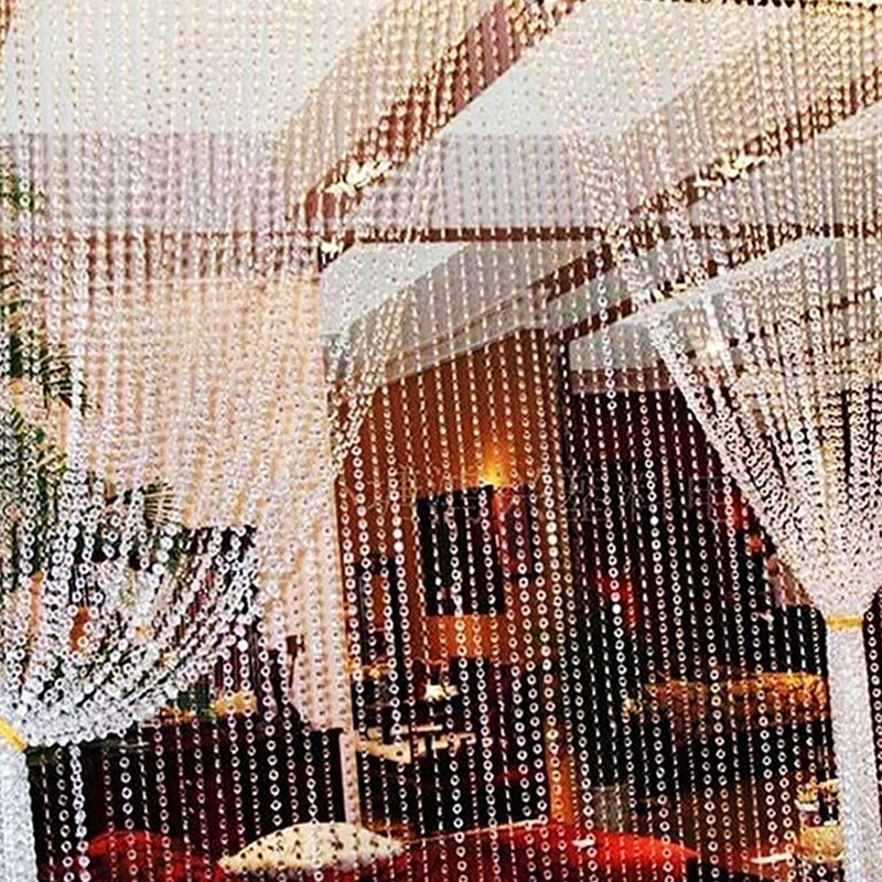 1 ritinys 30 m krištoliniai karoliukai užuolaidos girlianda deimantiniai akriliniai krištoliniai karoliukai užuolaidų styginiai užuolaidos „pasidaryk pats“ vestuvių vakarėlio dekoras