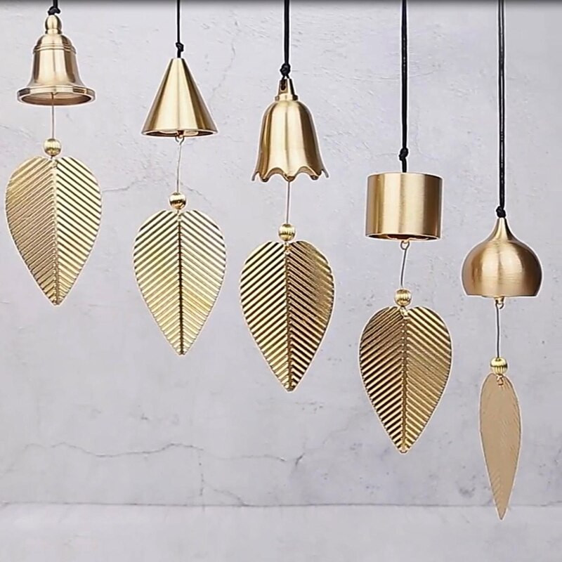 Tiszta réz szélcsengő díszek Kiváló japán otthoni erkély hálószoba szélcsengői autófüggők születésnapi ajándék kellékek