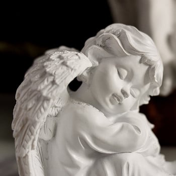 Άγγελος Προσευχή Άγαλμα Έργα τέχνης Ρητίνη Διακόσμηση κήπου σπιτιού Γλυπτό Στολίδι Προσευχή χερουβείμ Ειδώλιο Προσευχή Είδη επίπλωσης