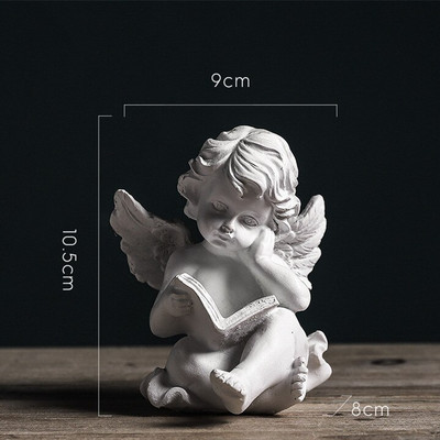 Angel Pray Szobor Műgyanta Otthon Kert Dekoráció Szobor Dísz Imádkozó Kerub ima Figura Berendezési cikkek