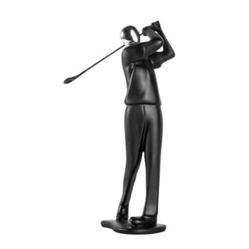 Футбол/тенис на маса/голф играч Статуя Абстрактна фигура Скулптура за скандинавска смола спортист Статуя на персонаж Орнаменти за маса