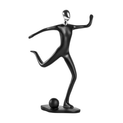 Futbolo / stalo teniso / golfo žaidėjo statula Abstrakčios figūros skulptūra Šiaurės dervos sportininkui Personažas Statulėlės stalo papuošalai