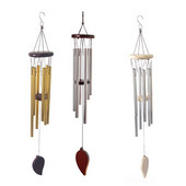 Klasszikus tömörfa alumíniumcső kreatív fém szélcsengő függő dekoráció