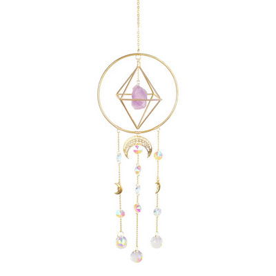 Lumină cristalină strălucitoare Clopoței de vânt Catcher Prism Pandantiv Agățat Curcubeu Maker Curtea Gradina Cortina Candelabru Decor Cadou