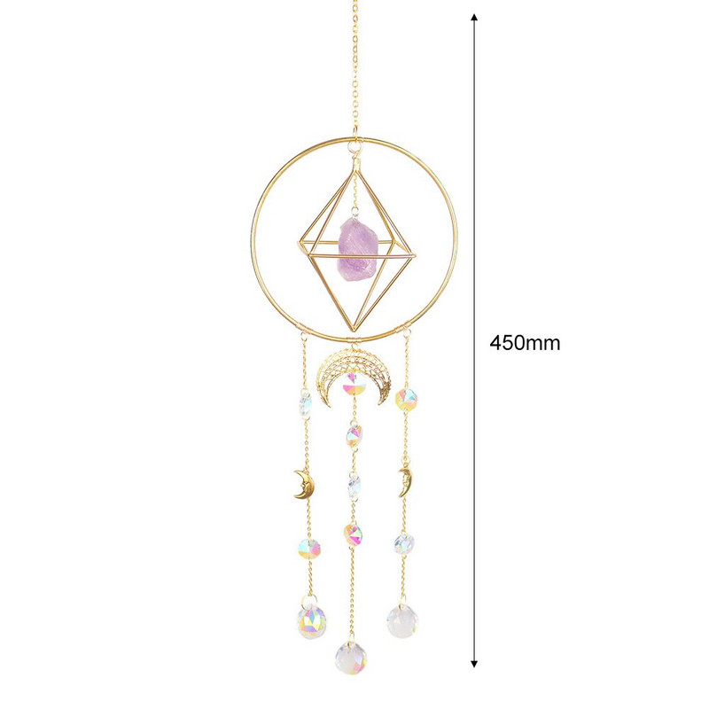 Lumină cristalină strălucitoare Clopoței de vânt Catcher Prism Pandantiv Agățat Curcubeu Maker Curtea Gradina Cortina Candelabru Decor Cadou