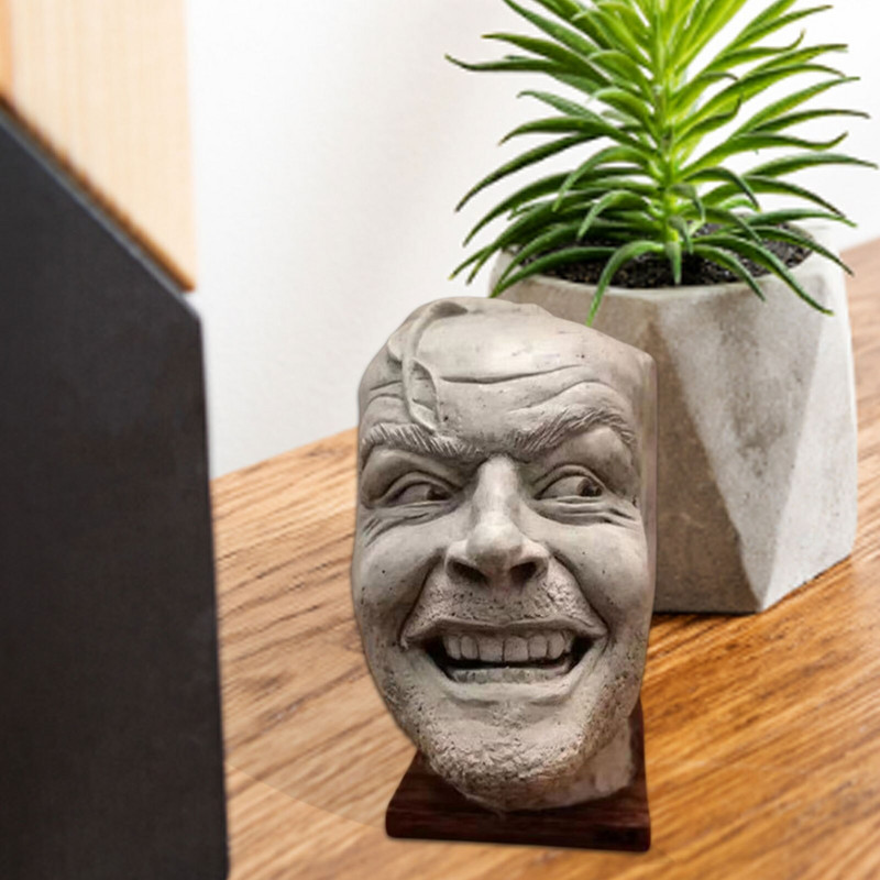 Íme a Johnny Sculpture Resin asztali dísz 2022 szobra a ragyogó könyvvégről könyvtári könyvespolc kreatív szobor