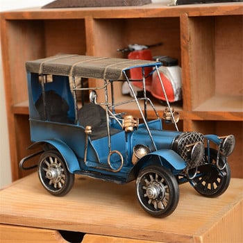 20 см дължина Ретро модел на кола Metal Do Стара офис маса Декорация Домашен декор Детски подарък Играчка Iron Craft Miniature YWBS05