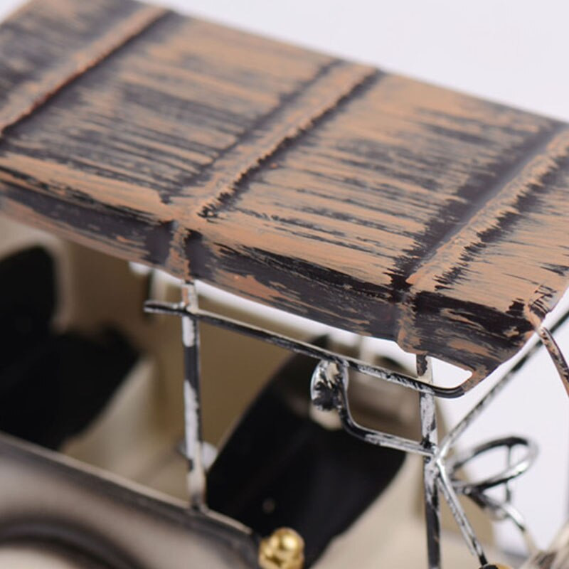 Model de mașină de epocă cu lungime de 20 cm, metal, decorație de masă pentru birou vechi, decorare pentru acasă, cadou pentru copii, jucărie, artizanat de fier, miniatura YWBS05