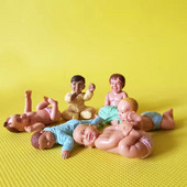 6 baba / miniatűr / kedves cuki / tündérkerti törpe / moha terrárium dekor / kézműves / bonsai / barkács babaház / figura / szobor