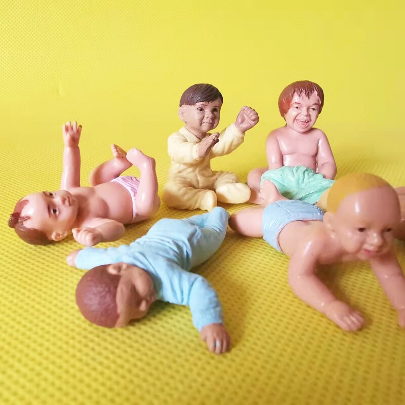 6 baba / miniatűr / kedves cuki / tündérkerti törpe / moha terrárium dekor / kézműves / bonsai / barkács babaház / figura / szobor