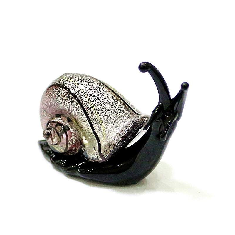 Sidabrinė folija Murano stiklo sraigė Miniatiūrinės figūrėlės Mielos gyvūnų kolekcija Namų sodo dekoras Meno papuošalai Naujųjų metų dovana vaikams