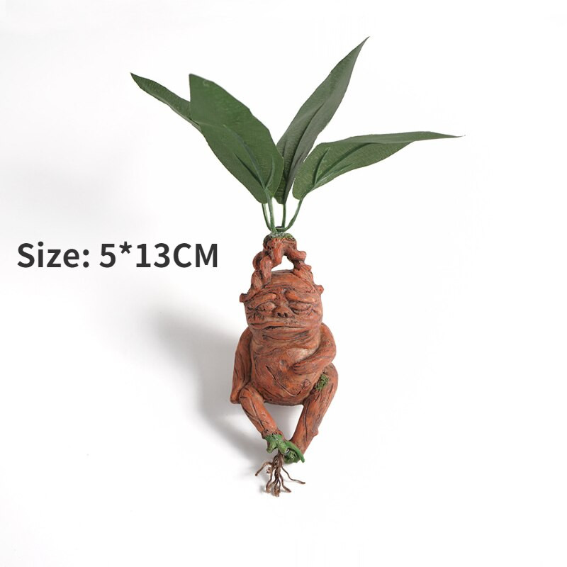 Kerti díszek Mandragóra növény HP Ugly Mandragora Resin Art mesterséges növények otthoni dekorációhoz Asztal Irodai Erkély Dekor