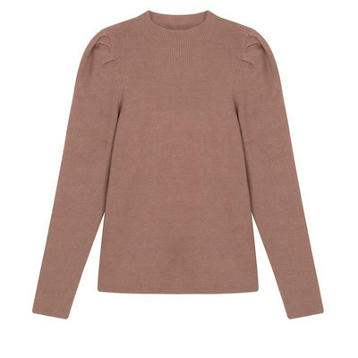 Stilingas moteriškas žieminis megztinis ilgomis rankovėmis