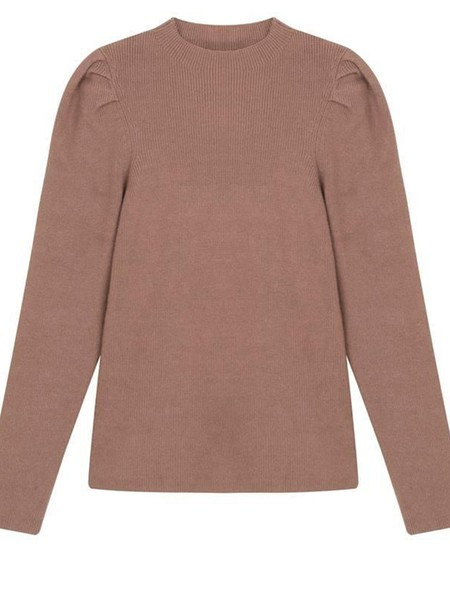 Stilingas moteriškas žieminis megztinis ilgomis rankovėmis