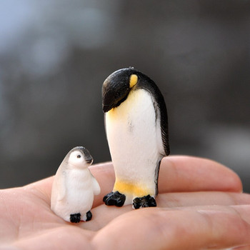 BAIUFOR 1 комплект Модел на тюлен Penguin Iceberg, зимни фигури Пейзаж, миниатюрна фигурка Играчка за деца Подарък за рожден ден Декорация на дома