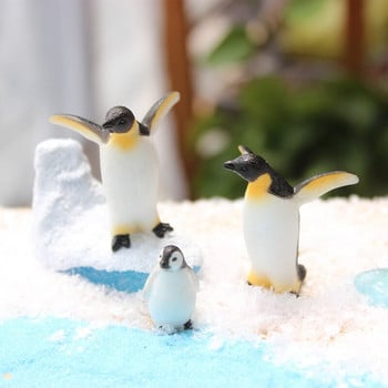 BAIUFOR 1 комплект Модел на тюлен Penguin Iceberg, зимни фигури Пейзаж, миниатюрна фигурка Играчка за деца Подарък за рожден ден Декорация на дома