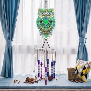 10style Diamond Painting Wind Chime Κρεμαστό κόσμημα με πεταλούδα Κρεμαστό στολίδι Κέντημα με διαμάντια Craft Garden Διακοσμητικό παράθυρο σπιτιού