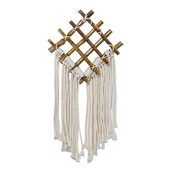 Boho bambuko austas kabantis gobelenas pakabukas Makrame amatai namams miegamojo svetainės sienos dekoravimo dovana