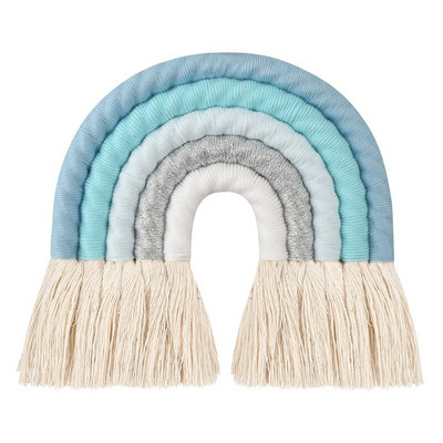 1 db Macrame Rainbow fali akasztó Boho óvoda baba gyerekszoba lakberendezési baba zuhany kellékek