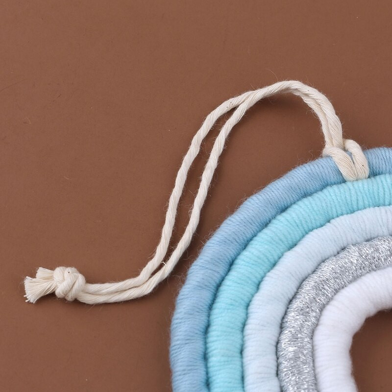 1 db Macrame Rainbow fali akasztó Boho óvoda baba gyerekszoba lakberendezési baba zuhany kellékek