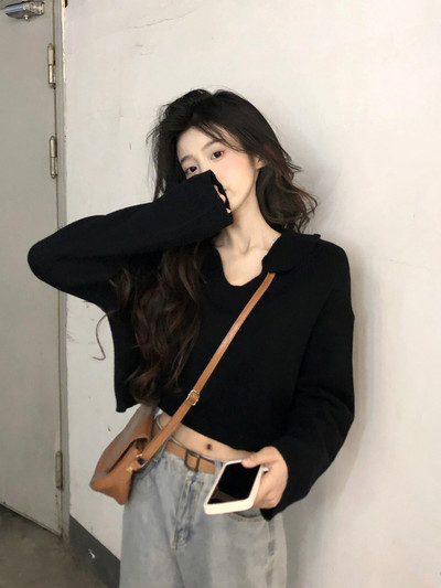 Női alkalmi hosszú ujjú pulóver