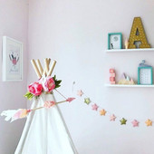 Skandináv stílusú fából készült nyíl medál játék Sátortollas függő dekorációk Babajáték Dísz hálószoba gyerekszoba fali dekoráció ajándékok