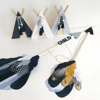 Σκανδιναβικό στυλ Κρεμαστό παιχνίδι με φτερά σκηνής Κρεμαστό παιχνίδι με φτερά για μωρό Στολίδι Δώρα για παιδικό δωμάτιο υπνοδωμάτιο και διακόσμηση τοίχου