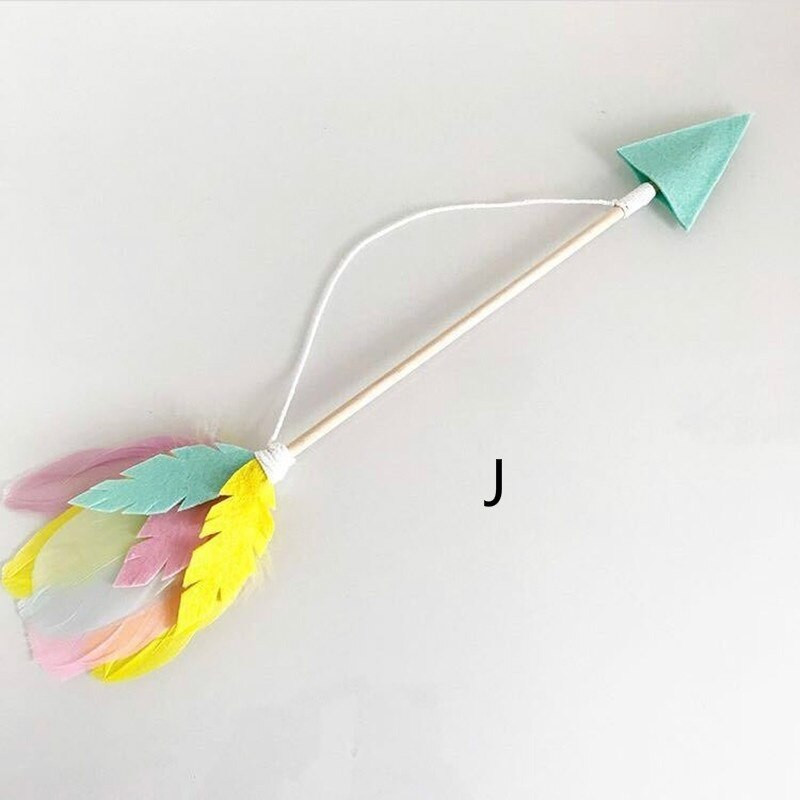 Skandináv stílusú fából készült nyíl medál játék Sátortollas függő dekorációk Babajáték Dísz hálószoba gyerekszoba fali dekoráció ajándékok