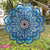 3D fém szélcsengő geometrikus mandala/tengeri teknős/ bagoly forgó szélforgó Kert erkély fali művészet függő szélcsengő