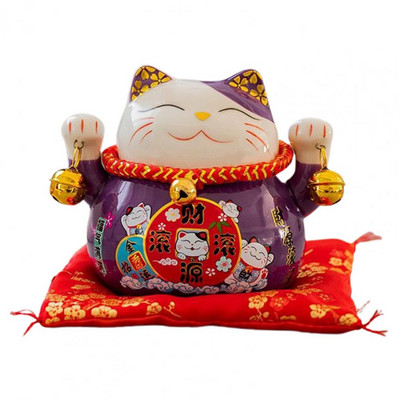 Erős, szép integető Manekineko Lucky Cat Money Savings Box Kompakt Money Bank deformációgátló irodai használatra