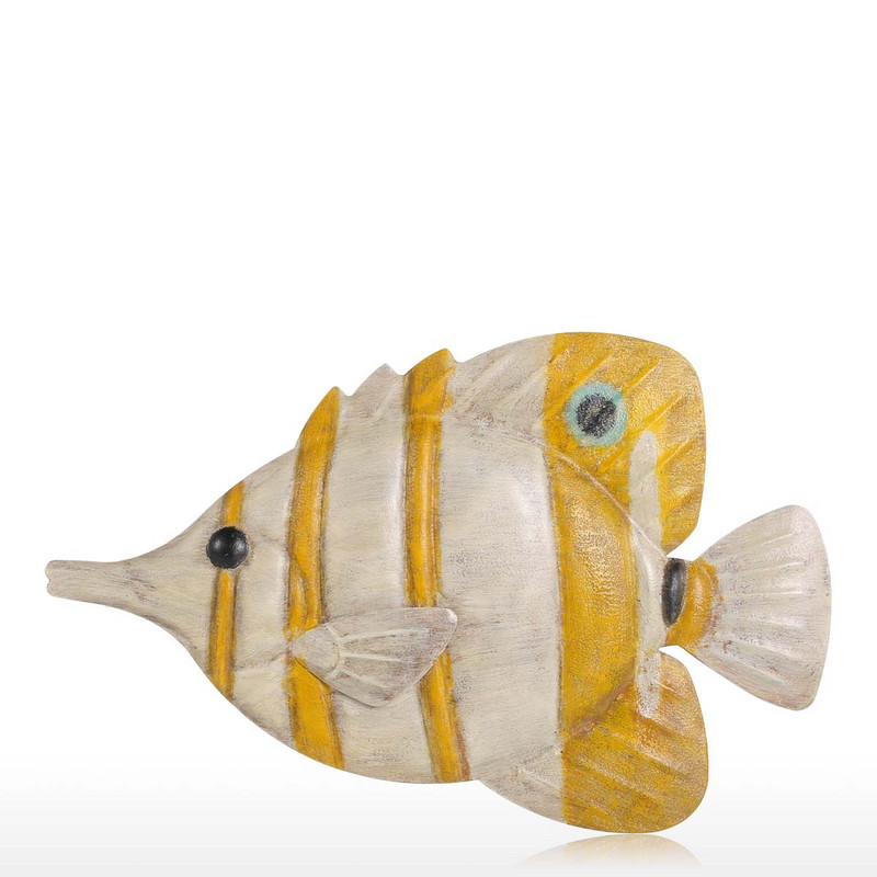 Tooarts Fish Pakabinamas Sienų Dekoras Kūrybinis Ornamentas Amatininkų Sienų Apstatymas Jūrinis gyvenimas Namų apdailos priedai