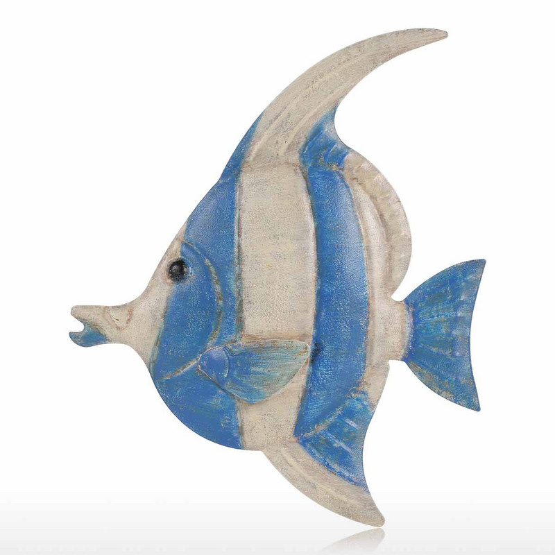 Tooarts Fish Pakabinamas Sienų Dekoras Kūrybinis Ornamentas Amatininkų Sienų Apstatymas Jūrinis gyvenimas Namų apdailos priedai