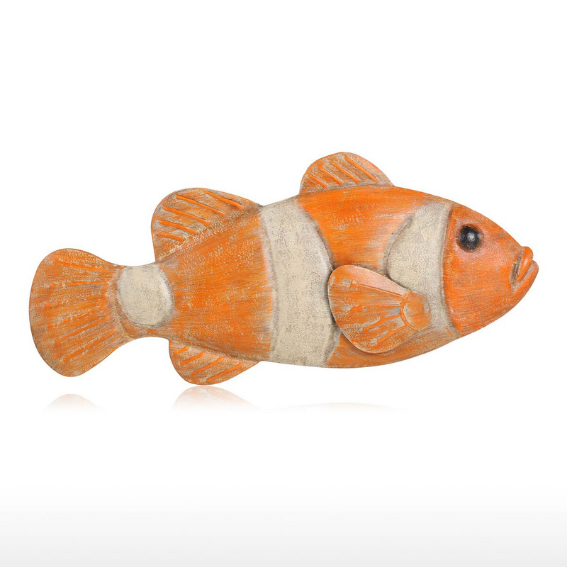 Tooarts Fish Pakabinamas Sienų Dekoras Kūrybinis Ornamentas Amatininkų Sienų Apstatymas Jūrinis gyvenimas Namų apdailos priedai