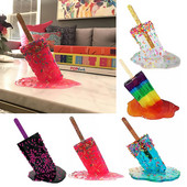 Instrument de înșelăciune Sculptură de popsicle de gheață Decorare statuie în miniatură Artizanat din rășină folosit pentru a glumi înghețată Decor de grădină