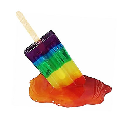 Instrument de înșelăciune Sculptură de popsicle de gheață Decorare statuie în miniatură Artizanat din rășină folosit pentru a glumi înghețată Decor de grădină