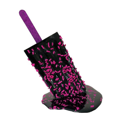 Instrument de înșelăciune Sculptură de popsicle de gheață Decorare statuie în miniatură Artizanat din rășină folosit pentru a glumi înghețată Decor de grădină